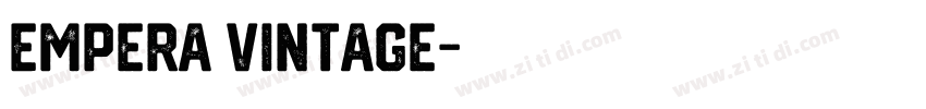 Empera Vintage字体转换